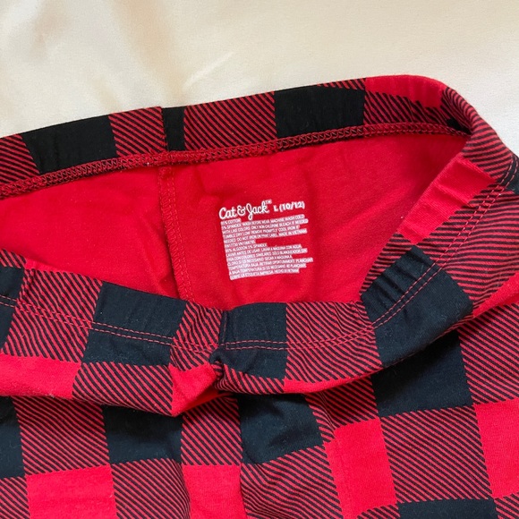 Plaid capri and Plaid legging. Girl size 10/12 - Picture 2 of 3